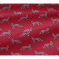 thumbnail image 5 of oneOone Viscose Jersey Fabric Fox Block Printed Fabric 1 Yard 60 Inch Wide, 5 of 5