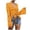 Yellow, variant on Riforla Swimsuit Coverup Women Crochet Top Beach Cover up Drawstring Shirt Beachwear Lace up Long Sleeve Shirt Green XL