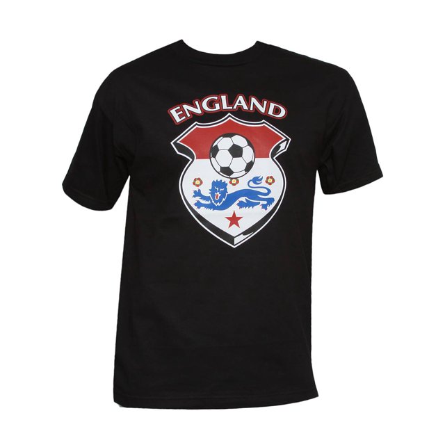 England National Football Team Black T-Shrit - 3X-Large