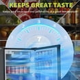thumbnail image 3 of Energy-Efficient Compact Refrigerator with Freezer – Mini Fridge – Quiet Operation, Adjustable Thermostat, Removable Shelf, Reversible Door – Perfect for Dorm, Office, Bedroom (3.2/4.5/7.5 Cu.Ft), 3 of 6