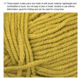 thumbnail image 3 of Unique Bargains Fil Acrylique Jaune Foncé, Lot de 2 Écheveaux de 50 g, 3 of 7