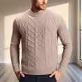 thumbnail image 2 of EYWGYA Chemises en Flanelle pour Hommes Automne/hiver, Chemises à Manches Longues pour Hommes, Chandail Décontracté Mode pour Hommes à Col Rond Extensible, Couche de Base en Tricot à Manches Longues, 2 of 4