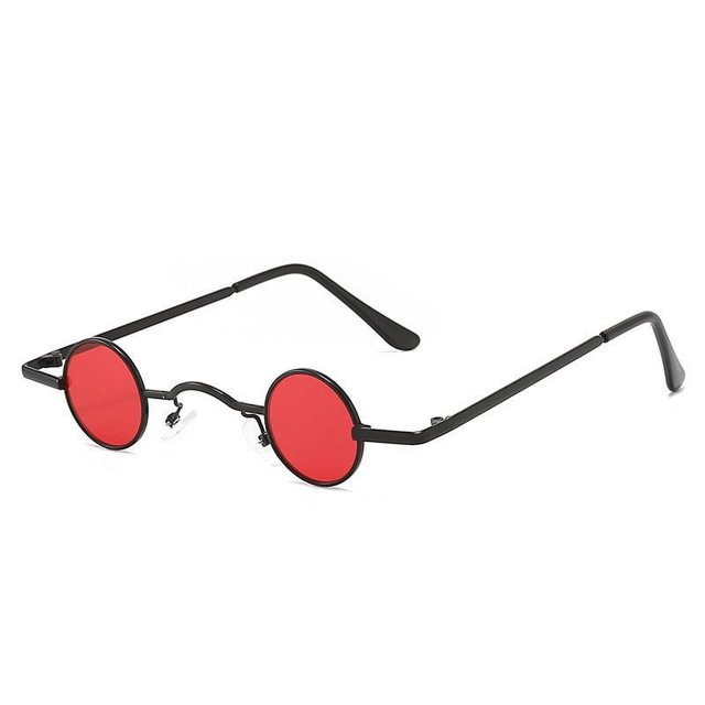 2 Pcs Lunettes de Soleil Polarisées Punk Années 70 Hippie Cercle Petites Lunettes de Soleil - Lunettes de Soleil Rétro Rondes Hommes Femmes Vintage Petit Cercle