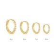 thumbnail image 1 of S925 Sterling Silver Women's Shinny Hoop Earrings, 1 of 9