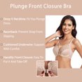 thumbnail image 4 of Curyon Women's Front Close Bra Racerback Underwire Unpadded Plus Size Bras,42DD, 4 of 6