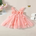 thumbnail image 3 of Robe de Fête pour Tout-Petites Filles Papillon Sans Manches Ligne A Robes de Princesse, 3 of 8