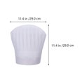 thumbnail image 2 of 6 Pcs Chapeaux de Chef Jetables, Chapeaux de Service Alimentaire, Chapeaux de Chef pour Cuisine de Restaurant, 2 of 9