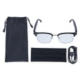 thumbnail image 2 of Lunettes Intelligentes AI Traduction Vidéo en Temps Réel avec Micro Intégré Haut-Parleur Anti Lumière Bleue pour Appels Musicaux, 2 of 7