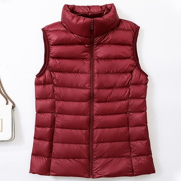 EGNMCR Doudoune Sans Manches pour Femmes, Parkas Sans Manches pour Femmes, Femmes Capuche Sans Manches Doudoune d'Hiver Manteau Extérieur Femmes Chaud Manches Longues Fermeture Éclair Doudounes Sans Manches Parkas Manteaux Hauts avec Poche Manteau pour Femmes