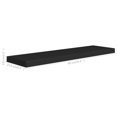 thumbnail image 4 of vidaXL Tablette Murale Flottante Noire 90x23,5x3,8 cm MDF, 4 of 4