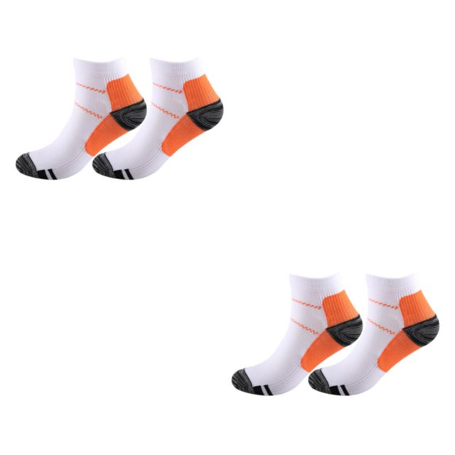 maskred 2piece Greater Flexibility Compression Socks For Sports Comfortable To Wear Ankles Socks orange S/M 2Set