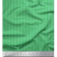 thumbnail image 1 of Soimoi Poly Georgette Fabric Stripe & Leaves Artistic Decor Fabric Printed Yard 42 Inch Wide, 1 of 3