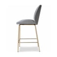 thumbnail image 2 of Plata Décor Tabouret en velours avec pieds dorés, 2 of 2