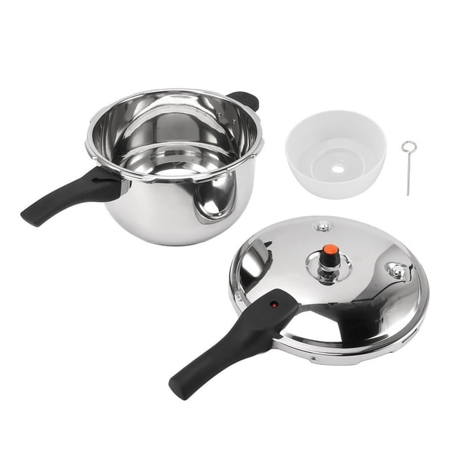 CUITING Autocuiseur en Acier Inoxydable avec Poignée de Sécurité, Marmite à Pression avec Soupape de Sécurité, Acier Inoxydable, Induction, Poêle à Pression Convenant à Tous les Types de Surfaces de Cuisson (3 L)