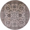 thumbnail image 1 of Ahgly Company Tapis d'Intérieur Rond Mid-Century Moderne Puce Pourpre Zone Orientale, 4' Rond, 1 of 6