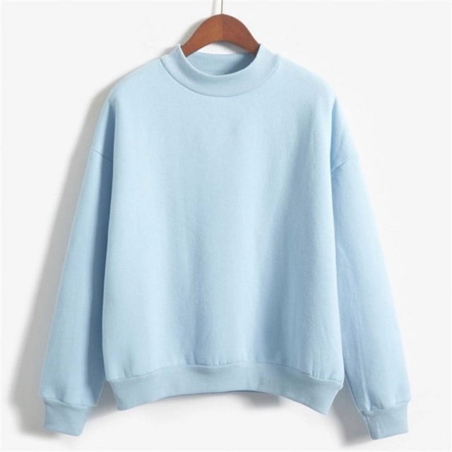 Jsaierl Chandails Décontractés Unis pour Femmes Coupe Ample Col Rond Manches Longues Chandail Doux Automne Tendance Hauts Basiques Simples Polyvalents