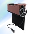 thumbnail image 4 of RENACLIPY Boîtier de Réception de Voiture Écologique Brun avec Doubles Ports USB et Rangement pour Plusieurs Appareils, 4 of 8