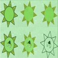 thumbnail image 1 of Ahgly Tapis d'Intérieur Lavable en Machine Carré Vert Clair, 5 Pieds Carré, 1 of 7