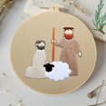 thumbnail image 4 of Wzzjkit Vintage Religious Hand Embroidery Diy Handmades Fabric Material Kit Creatives Needlework Embroidery, 4 of 5