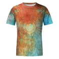 thumbnail image 4 of EGNMCR T-Shirts à Manches Courtes pour Hommes Été Décontracté Col Rond T-shirt, Mode de Rue pour Hommes Décontracté Design Intéressant Imprimé Col Rond Manches Courtes,, 4 of 9