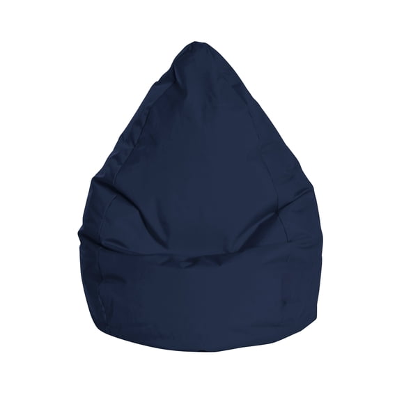 Gouchee Home Brava Navy Bean Bag Chair – Water-Repellent Fabric with Polystyrene Bead Filling, Suitable for Adults and Teens, Lightweight & Portable Seating for Bedroom, Dorm or Living Room