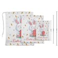 thumbnail image 3 of Darling Souvenir White Rabbit & Egg Easter Party Supplies Favor BagsDrawstring Pouches15 Pieces, 3 of 5