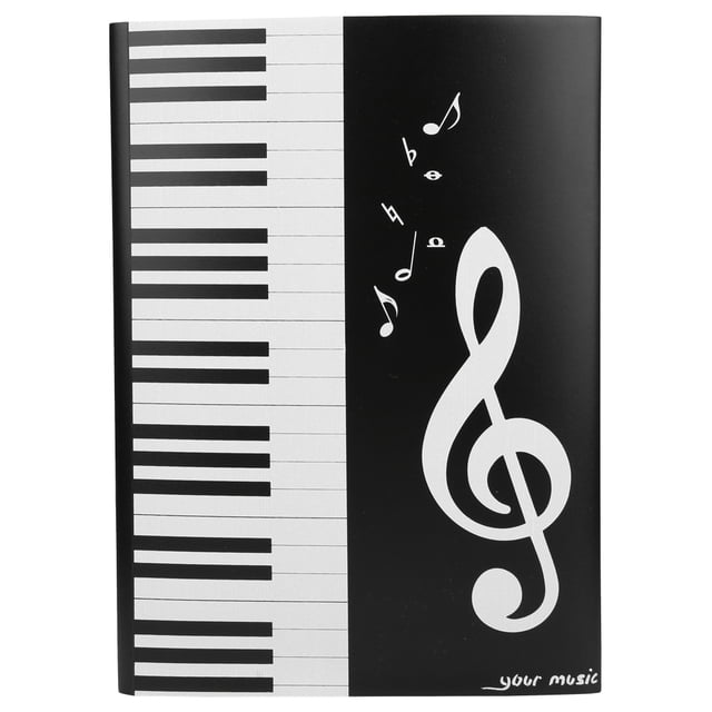 Musiknotmapp Format Papier A4 - 4 pages de Pianonotmapp à Thème Musical pour Lecteur de piano