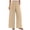 AA-Beige, variante sur QATAINLAV Pantalon à Jambe Grand pour Femmes Coupe Ample Coton Lin Pantalon Palazzo Uni Décontracté Taille Élastique Pantalon d'Été de Plage avec Poches Noir P Prime By Hour