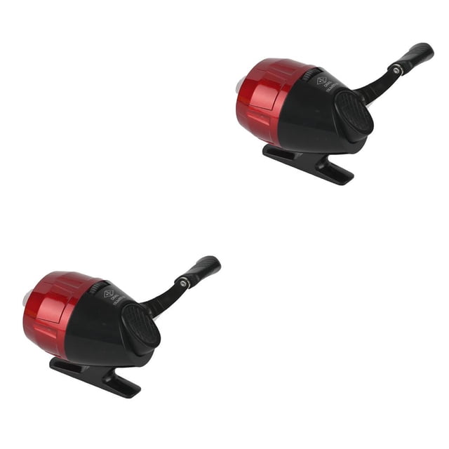 Langgg Moulinet de Pêche à Lancer Spincast, Gâchette, Extérieur, Moulinet sous-Spin, Antirouille, Léger, Pratique, Roue à Ligne de Pêche / Rouge Lac, Ensemble de 2