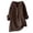 Coffee, variant on cfhntfmh Oversized Tshirts for Women Cotton Linen V Neck Buttons Casual Shirts Plus Size Long Sleeve Loose Summer Tops