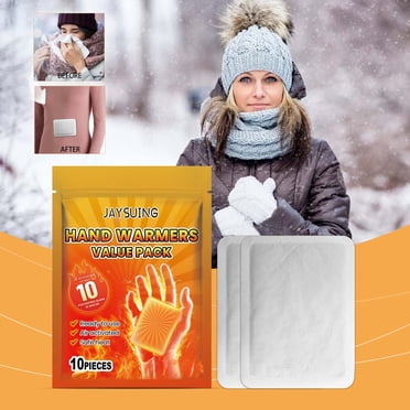 EGNMCR 10Pcs Portable Body Warming Stickers Disposable Heating Warm Baby Stickers Winter Cold Portable Warm Hand Warming Stickers Portable Hand Warmer