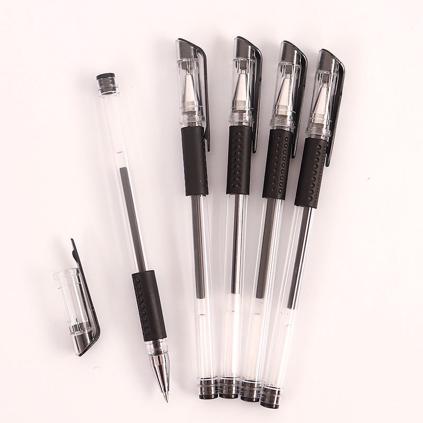 LLC Gel Pen 0.5mm Tip Slim Contour Ink Pens Interchangeable Refill Fine Point Pens Office Gel Pen for Student Office School