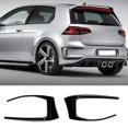 thumbnail image 2 of For -Golf 7 MK7 GTD 2012-2015 Rear Bumper Splitter Canard Fog Lamp Light Air Vent Side Trim Cover Bright Black, 2 of 5