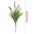thumbnail image 2 of 8PC Artificial Peppermint Flowers With Realistic Green Plant And Pointed Leaf Grass, 2 of 2