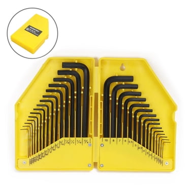 WorkPro Hex Key Set-30 Piece,Metric and SAE Sizes,Compact Case