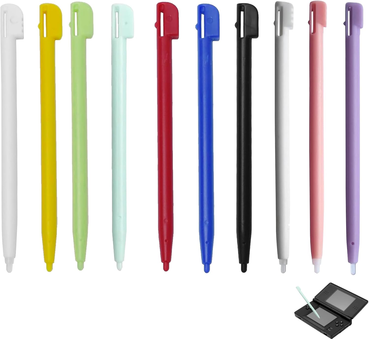 10 Pcs Stylus Compatible with Nintendo Ds Stylus GamePad More Model Mini Stylish Colorful Touch Screen Stylus Pen Plastic Replacement Stylus Touch Pen in Vibrant Colors