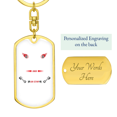 thumbnail image 3 of Truck Driver Trucker Swivel Keychain Dog Tag Stainless Steel or 18k Gold, 3 of 8