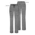 thumbnail image 2 of Adar Pro Heather Sarraus pour Femmes - Pantalon de Sarrau Fuselé Coupe Ajustée - P4100H - Gris Chiné - 2X, 2 of 6