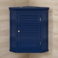 thumbnail image 3 of Teamson Home 24" Glancy One Shutter Door Removable Wooden Wall Cabinet Navy, 3 of 7