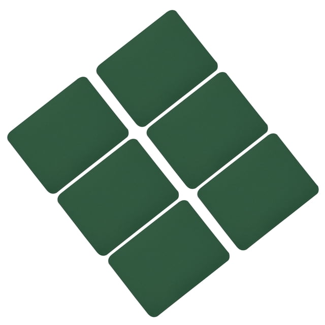 Uxcell 6 Pcs Iron on Patches Fabric Repair Patches for Clothes Dark Green