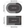 thumbnail image 3 of Dvkptbk Bath Set of 2 Bathroom Rugs Bath Mat Non Slip Absorbent Stain Resistant Quick Dry Washable Bathroom Rug Bath Mats for Bathroom Floor Tub Sink Shower Mat Easy Care Black 16"x24", 3 of 8
