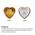 thumbnail image 4 of Unique Bargains 40 Pcs Acrylic Flat Back Rhinestones 20mm/0.8 Inch Heart Artificial Gemstone for Crafts Jewelry Making Deep Brown, 4 of 7