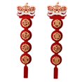 thumbnail image 1 of GUOOL Chinese New Year Spring Couplets Non Woven Bendable Red Color C, 1 of 9