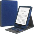 thumbnail image 1 of YSTIANN Case for 5th-10th Gen, Flip Stand Cover with Auto Wake/Sleep for 6" Models (2012-2018) - Multi-Angle Viewing & Dual Hand Straps for Hands-Free Reading, Navy Blue WJ85-4629, 1 of 6