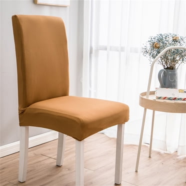 TopLLC Housses de Chaise pour Salle à Manger, Housses de Chaise Extensibles de Couleur Unie, Housse de Siège Décorative en Spandex Douce, Respirante et Anti-Poussière, Élastique, Amovible, Lavable, Protège-Chaise Universel pour Cuisine