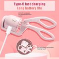 thumbnail image 5 of Boucleuse Électrique Rechargeable pour Cils, 2 Méthodes de Chauffage, en Plastique ABS, 5 of 5