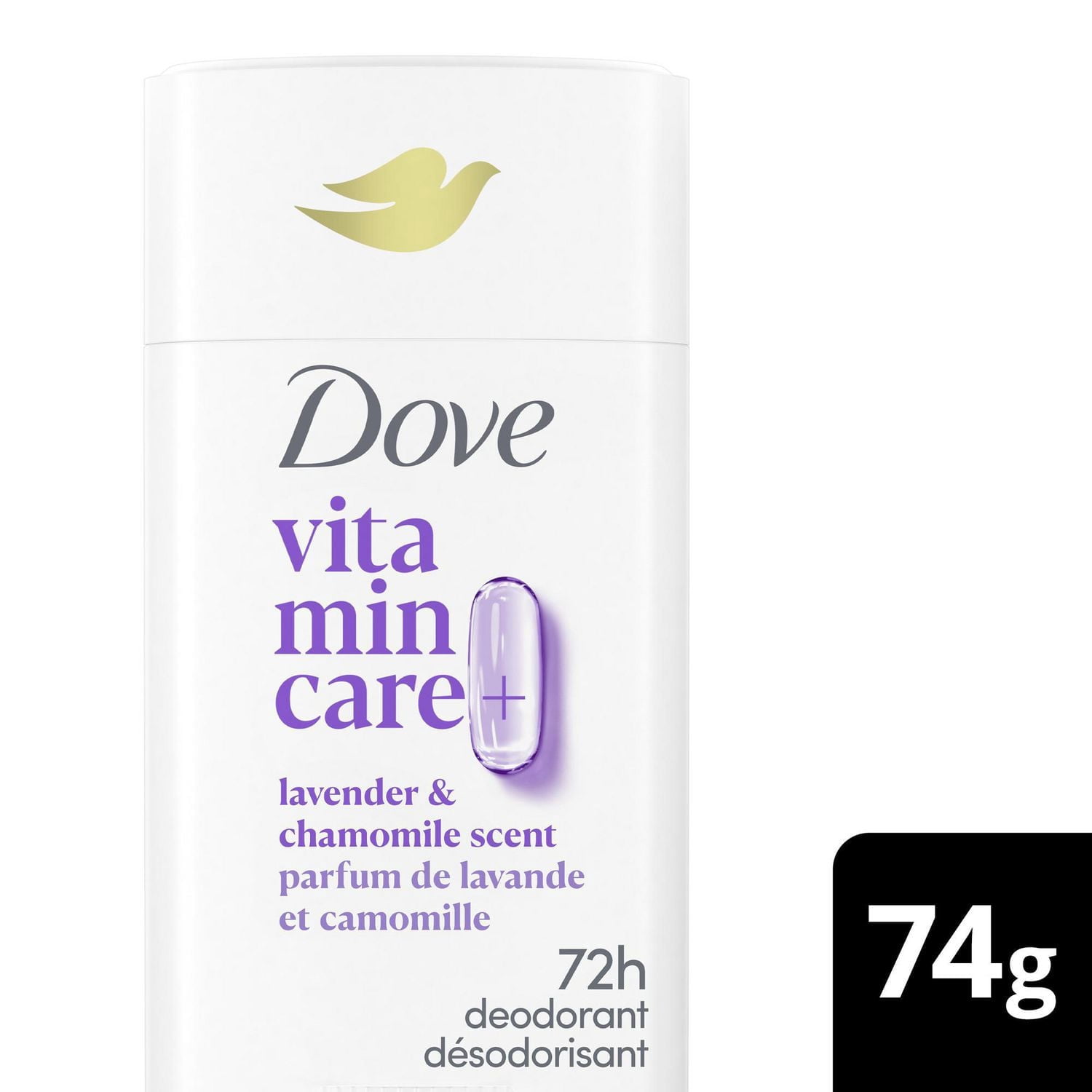 Désodorisant Sans Aluminium Dove Vitamin Care+ 72 h de protection anti-odeur respirante