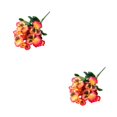 thumbnail image 2 of Decodeary Realistic Appearance Flower Decoration For Low Maintenance Garden Easy To Clean Cloth Decorations Fake Plants Flowers JH1242 Orange 2Set, 2 of 6