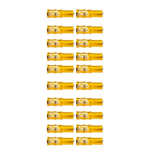 maskred 10 Pieces Bicycle Cable End Caps Mountain Bike Accessories Cycling Components Shifting Gold 2Set