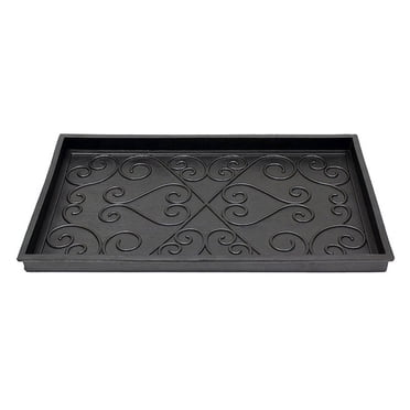 Achla Designs Scrollwork Rubber Boot Tray, Small